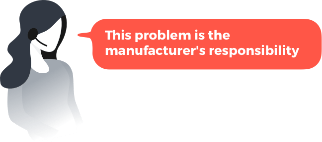 Customer Phrases- This problem is manufacturers respo..