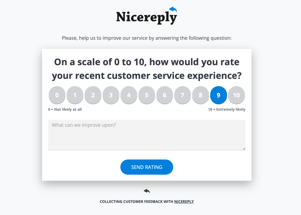 Customer Service Interaction Survey template